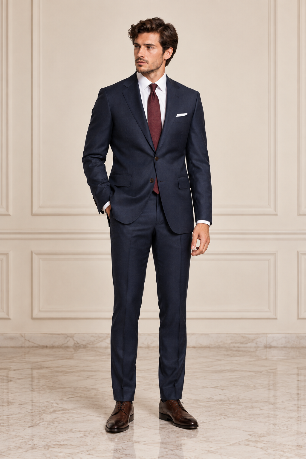 The Refined Navy Cocktail Suit